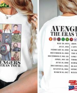Avengers The Eras Tour Shirt Avenger Mcu Assemble Sweatshirt Marvel Fan Gift Unisex 3