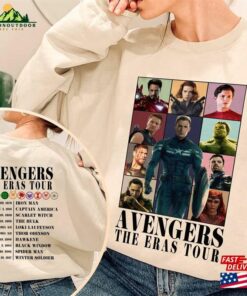 Avengers The Eras Tour Shirt Marvel Super Hero Sweatshirt Scarlet Witch Unisex T-Shirt Avengers The Eras Tour Shirt Marvel Super Hero Sweatshirt Scarlet Witch Unisex T-Shirt