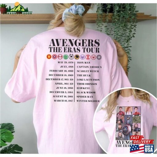 Avengers The Eras Tour Sweatshirt Avenger Assemble Shirt Marvel Fan Gift T-Shirt Classic