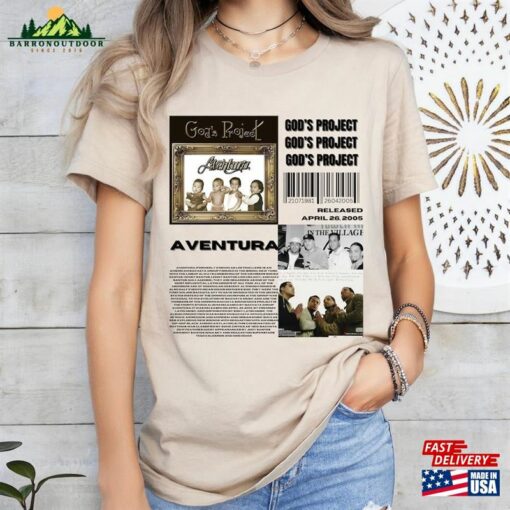 Aventura T-Shirt Album Tshirt God’s Project Classic