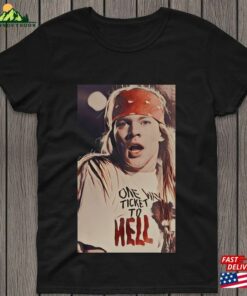Axl Rose T Shirt Black Unisex For Guns N Roses Music Fans Band Rare Shirt Heavy Cotton Tee Hoodie 2