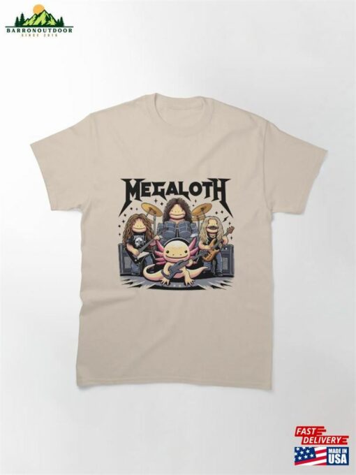 Axolotl Rock Band T-Shirt Megadeth Parody If Were Axolotls Classic Hoodie