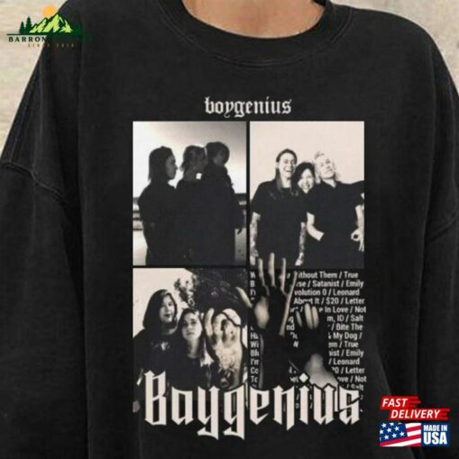 B O Y Genius Merch Indie Rock Music Tour 2023 Shirt Sweatshirt Unisex