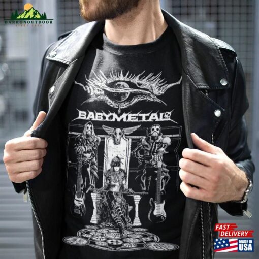 Babymetal J Pop Rock Heavy Metal Graphic Short Sleeve Tee Hoodie Classic