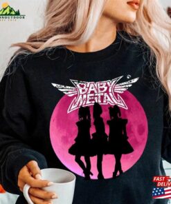 Babymetal Pink Moon Shirt T-Shirt The Babyklok Tour 2023 Sweatshirt Classic Hoodie