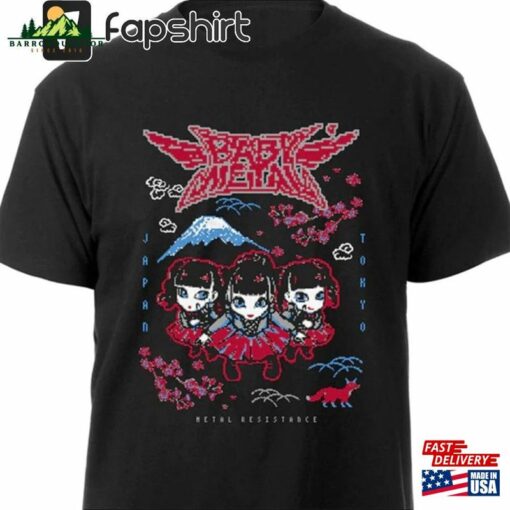 Babymetal Pixel Art Shirt Us Tour 2023 T-Shirt Unisex Sweatshirt