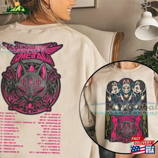 Babymetal Us Tour 2023 Shirt Classic 90S Graphic Tees Unisex Vintage Bootleg