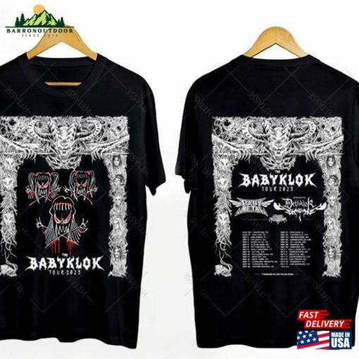 Babymetal X Dethklok Tour 2023 T-Shirt Exclusive Gift For Fans Her Unisex