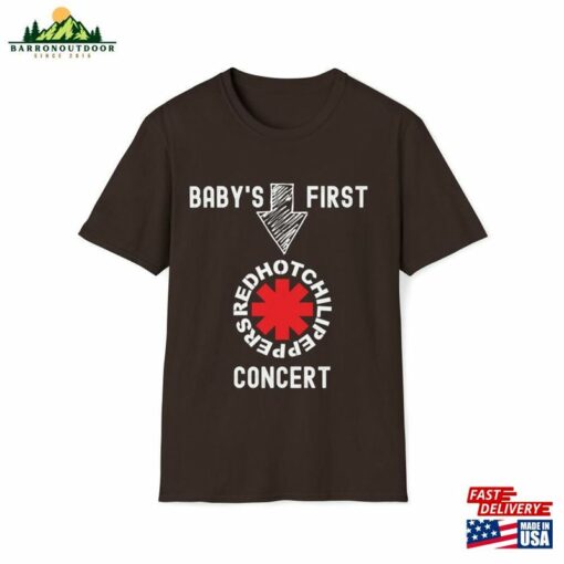 Baby’s First Red Hot Chili Peppers Concert T-Shirt Mama To Be Going A Tee Rhcp 2023 Classic