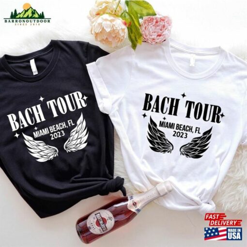 Bach Tour Bachelorette Party Shirts 2023 Miami Florida Bridal Unisex Hoodie