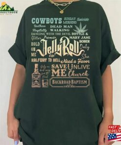 Backroad Baptism 2023 Jelly Graphic Shirt Jellyrol Concert Vintage Unisex Sweatshirt Backroad Baptism 2023 Jelly Graphic Shirt Jellyrol Concert Vintage Unisex Sweatshirt
