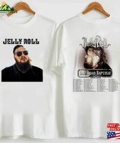 Backroad Baptism 2023 Tour Jelly Roll Shirt Concert Merch Classic Unisex