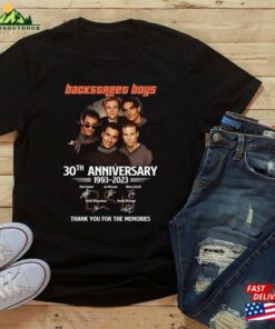 Backstreet Boys Tee 30Th Legend Anniversary 1993 2023 Thank You For The Memories Signatures Shirt Unisex Hoodie