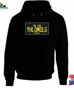 Bad Bunny El Ultimo Tour Yhlqmdlg License Plate Reggaeton Regueton Trap Hoodie T-Shirt Unisex