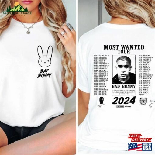 Bad Bunny Most Wanted Tour Shirt Nadie Sabe Lo Que Va Pasar Manana Concert Hoodie Classic