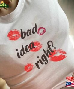 Bad Idea Right Baby Tee Women Coquette 2K Girl Crop Top Hoodie Sweatshirt 1