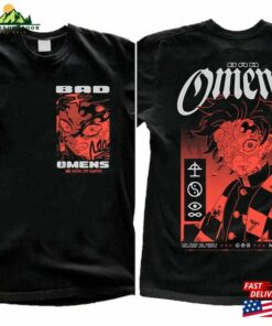 Bad Omen Band Fan Double Side T-Shirt 2023 Concert Tour Shirt Omens Sweatshirt Hoodie