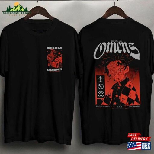 Bad Omen Band Fan Double Side T-Shirt 2023 Concert Tour Shirt Omens Sweatshirt Unisex