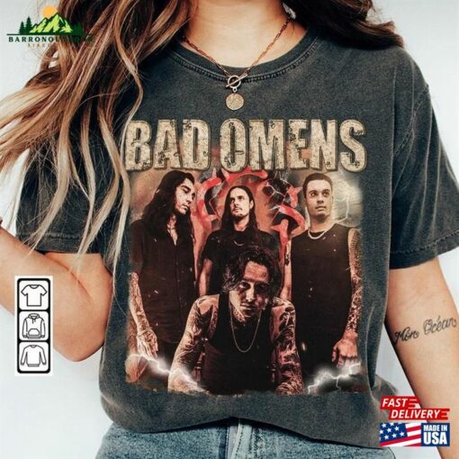 Bad Omen Band Fan Double Side T-Shirt 2023 Concert Tour Shirt Omens Unisex Classic