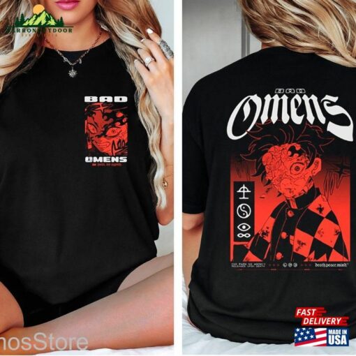 Bad Omen Band Fan Double Side T-Shirt 2023 Concert Tour Shirt Omens Unisex Sweatshirt