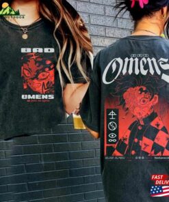 Bad Omen Tour 2023 Comfort Color Shirt Concert Rock Band Hoodie T-Shirt