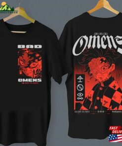 Bad Omen Tour 2023 Comfort Color Shirt Concert Rock Band Hoodie T Shirt 3