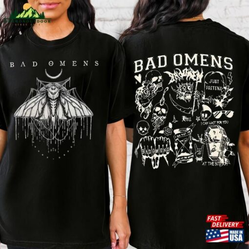 Bad Omen Tour 2023 Comfort Color Shirt Concert Rock Band Unisex Hoodie