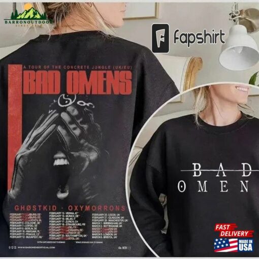 Bad Omens Band Music Tour 2023 Shirt A Of The Concrete Jungle Hoodie Unisex