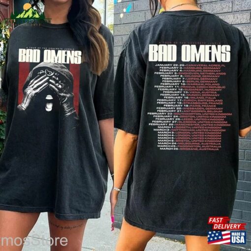 Bad Omens Band Music Tour 2023 Shirt A Of The Concrete Jungle Tee Rock Metal T-Shirt Unisex