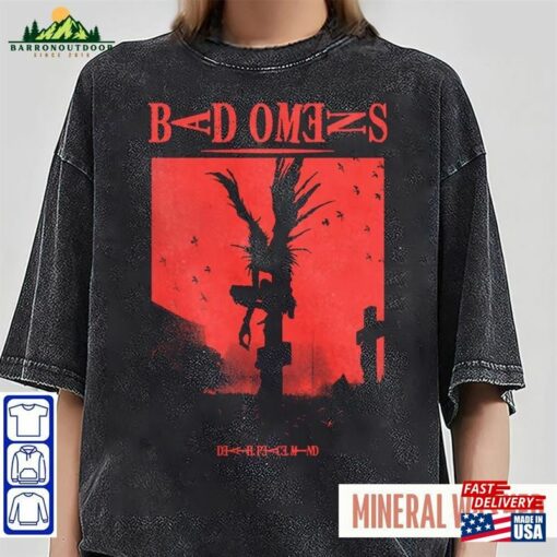 Bad Omens Band Shinigami 2022 2023 T-Shirt A Tour Of The Concrete Jungle Unisex