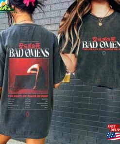 Bad Omens Band Track List 2023 Merch Tee T-Shirt Unisex Bad Omens Band Track List 2023 Merch Tee T-Shirt Unisex