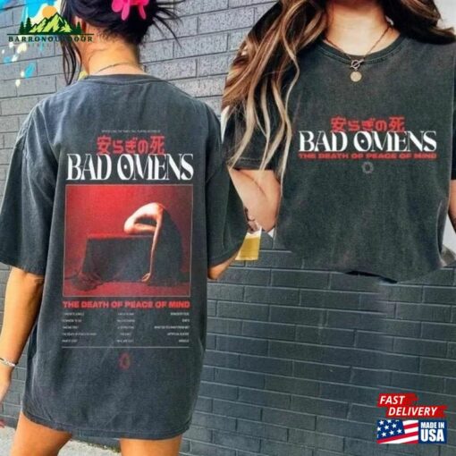 Bad Omens Band Track List 2023 Merch Tee T-Shirt Unisex