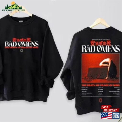 Bad Omens Band Track List 2023 Merch Tee T-Shirt Unisex