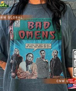 Bad Omens Comic Shirt 90S Vintage Merch Book Art The Death Of Peace Mind Album World Tour Ticket 2023 Graphic Unisex Tee V1 Sweatshirt Hoodie Bad Omens Comic Shirt 90S Vintage Merch Book Art The Death Of Peace Mind Album World Tour Ticket 2023 Graphic Unisex Tee V1 Sweatshirt Hoodie