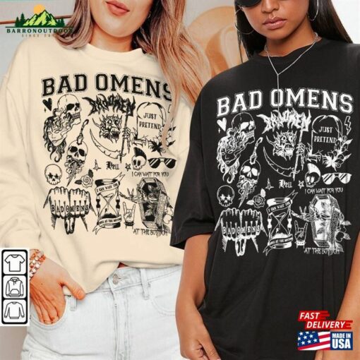 Bad Omens Doodle Art Shirt Retro Album Lyric Sweatshirt Hoodie Tour 2023 Tattoo Da0806dt Unisex