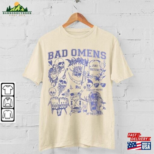 Bad Omens Doodle Art Shirt Retro Album Lyric Sweatshirt Hoodie Tour 2023 Tattoo V1 Da0806dt T-Shirt