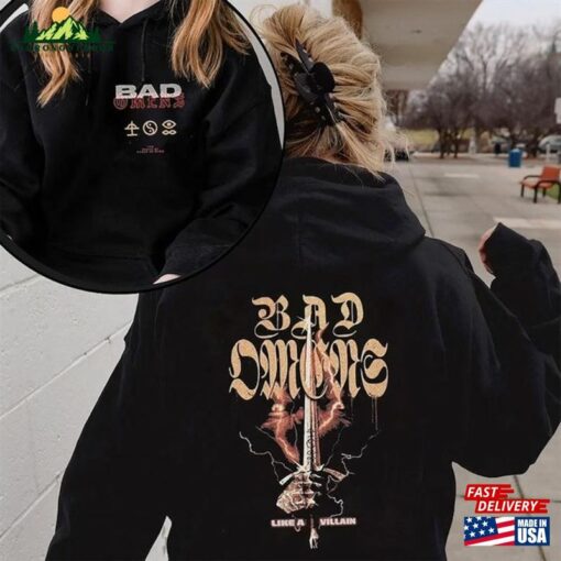 Bad Omens Hoodie Band Track List 2023 Merch The Concrete Forever Tour Wraith Tee Color Classic