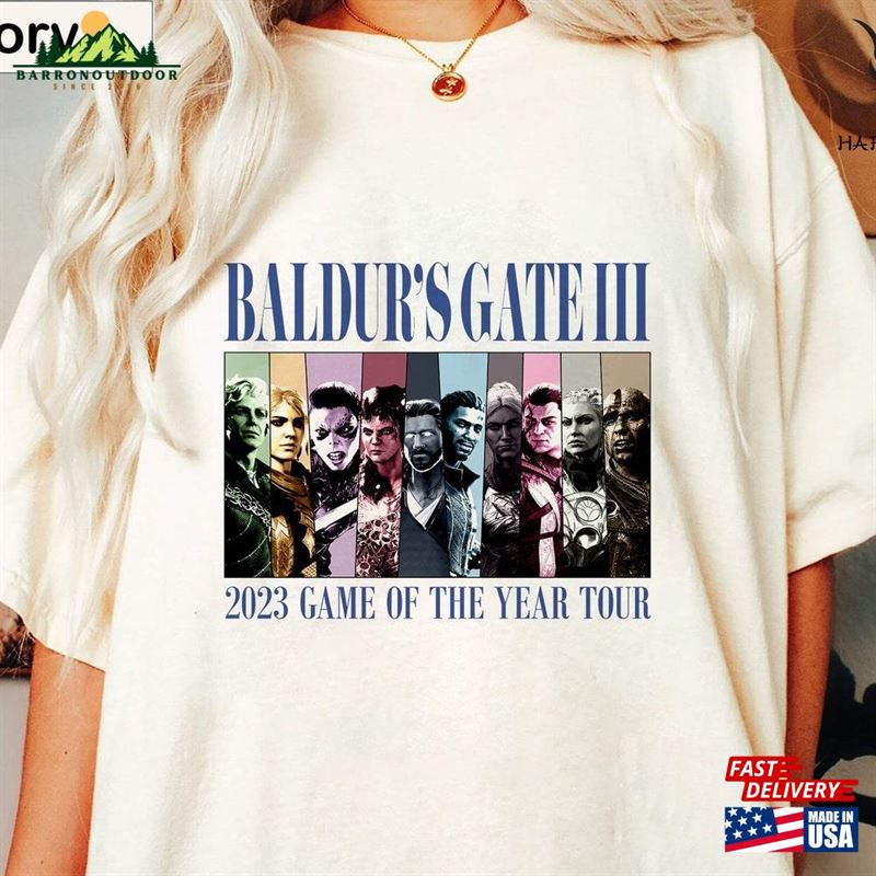 Baldur's Gate 3 Game Of The Year Eras Comfort Colors T-Shirt Shirt Gaming Tee Classic Baldur's Gate 3 Game Of The Year Eras Comfort Colors T-Shirt Shirt Gaming Tee Classic