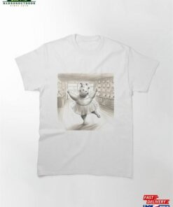 Ballet Hippo Antics Graceful Pirouette In Dance Studio Cartoon Classic T Shirt Hoodie 2