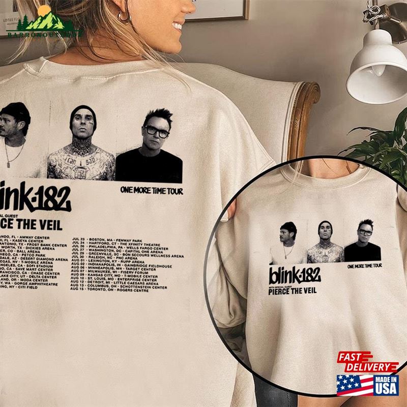 Band Blink 182 One More Time Tour 2024 T-Shirt Sweatshirt Classic Unisex Band Blink 182 One More Time Tour 2024 T-Shirt Sweatshirt Classic Unisex