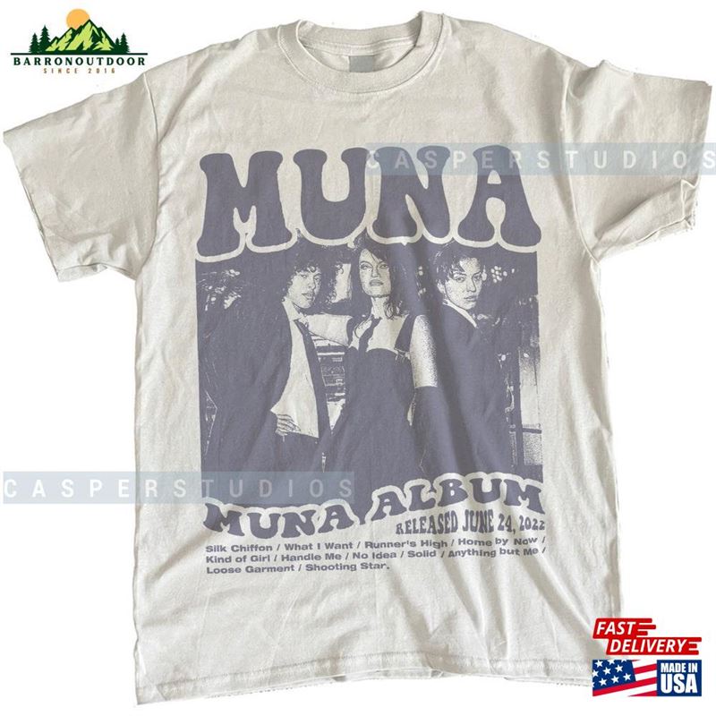 Band Music Muna Album Tshirt Retro Hoodie Merch T-Shirt Band Music Muna Album Tshirt Retro Hoodie Merch T-Shirt