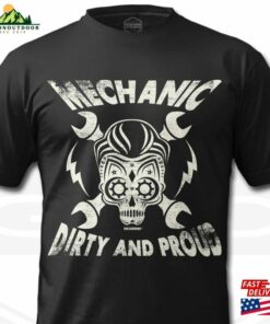 Bands’n’bones Men’s Dirty And Proud Mechanic Profession T-Shirt Sweatshirt Classic