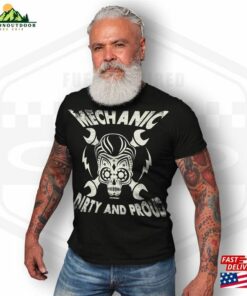 Bands'n'bones Men's Dirty And Proud Mechanic Profession T-Shirt Sweatshirt Classic 3 Bandsnbones Mens Dirty And Proud Mechanic Profession T Shirt Sweatshirt Classic 4