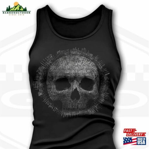 Bands’n’bones Women’s Skull Circle Goth Noir Tank Top Classic Sweatshirt