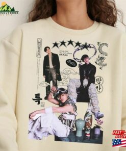 Bangchan Stray Kids 5 Star Vintage Shirt Kpop Hoodie Unisex Classic 2