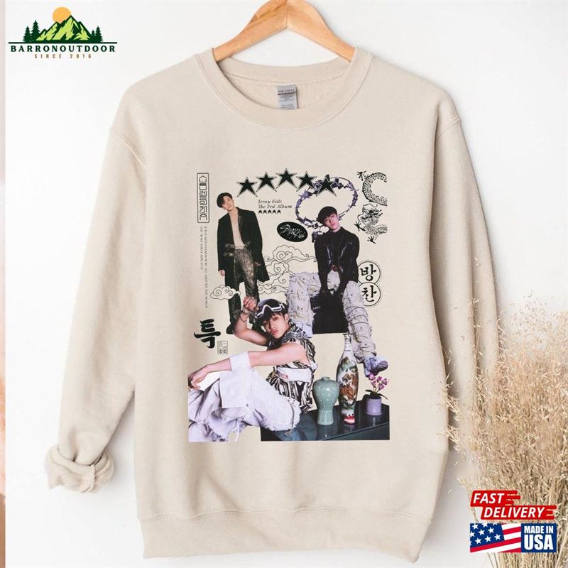 Bangchan Stray Kids 5 Star Vintage Shirt Kpop Hoodie Unisex Classic Bangchan Stray Kids 5 Star Vintage Shirt Kpop Hoodie Unisex Classic