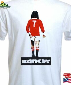 Banksy George Best Mens T Shirt Man United Mufc Classic Unisex 1