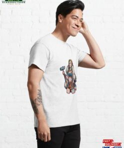 Barbarian With Thors Hammer Classic T Shirt Hoodie Unisex 4