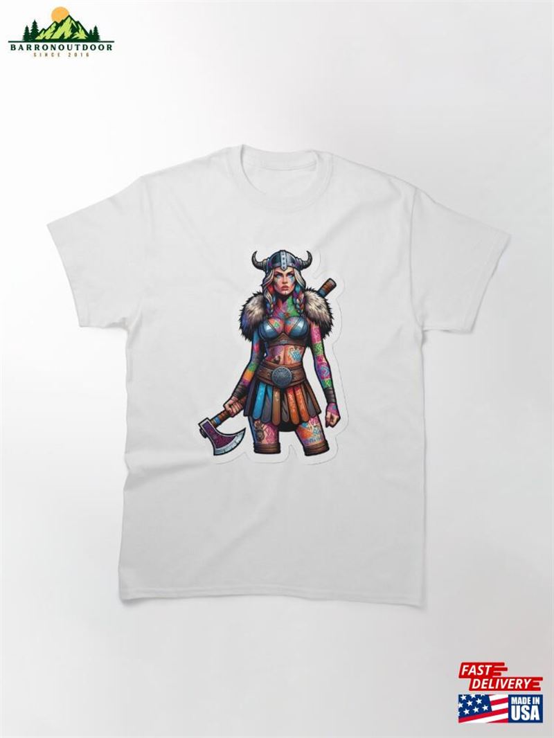 Barbarian Woman Classic T-Shirt Sweatshirt Unisex Barbarian Woman Classic T-Shirt Sweatshirt Unisex