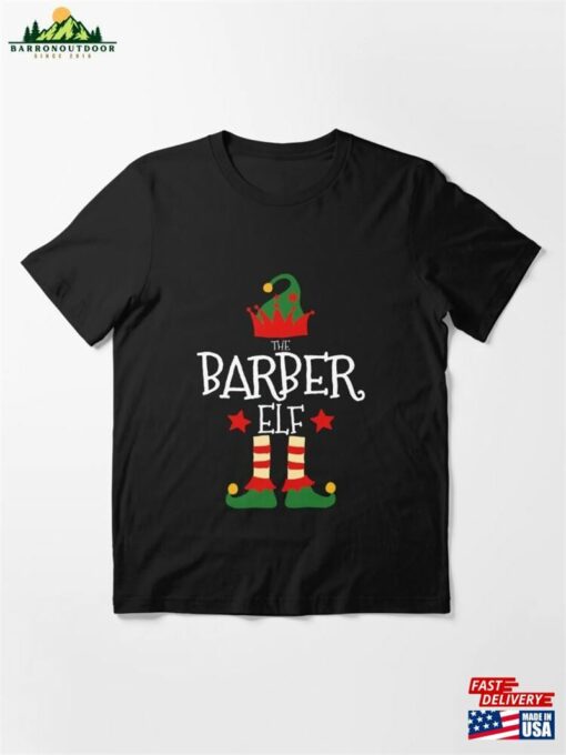 Barber Elf Matching Family Group Christmas Party Pajamas Essential T-Shirt Classic Hoodie